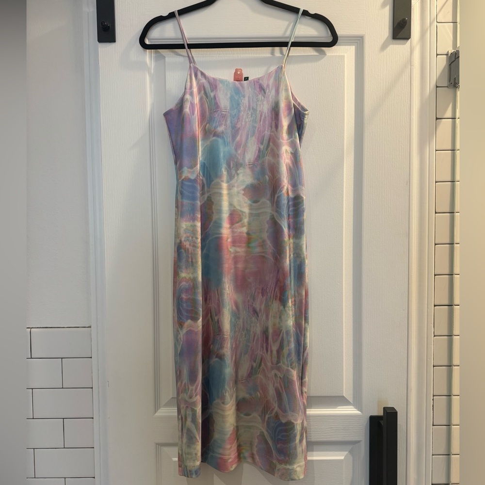 Farm Rio sz Medium Water Pattern Multicolor Dress
